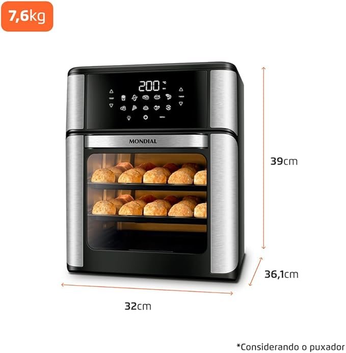 Fritadeira Air Fryer Forno Oven 12L - Imagem 7