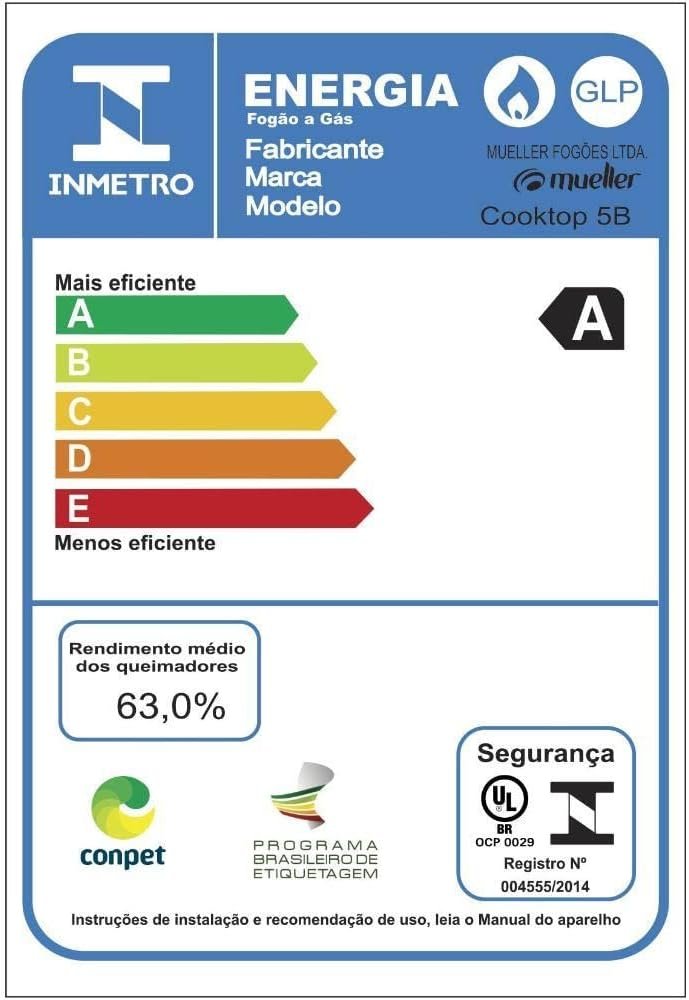 Cooktop 5 Bocas Mueller Bivolt G5 - Imagem 7