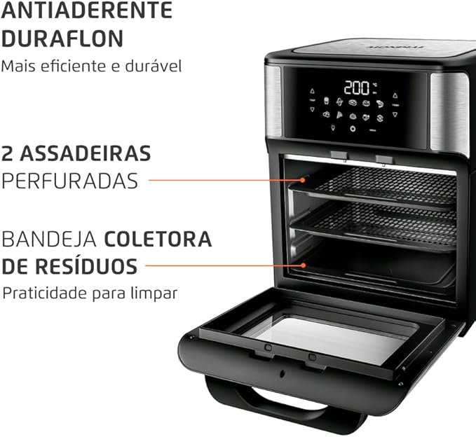 Fritadeira Air Fryer Forno Oven 12L - Imagem 8