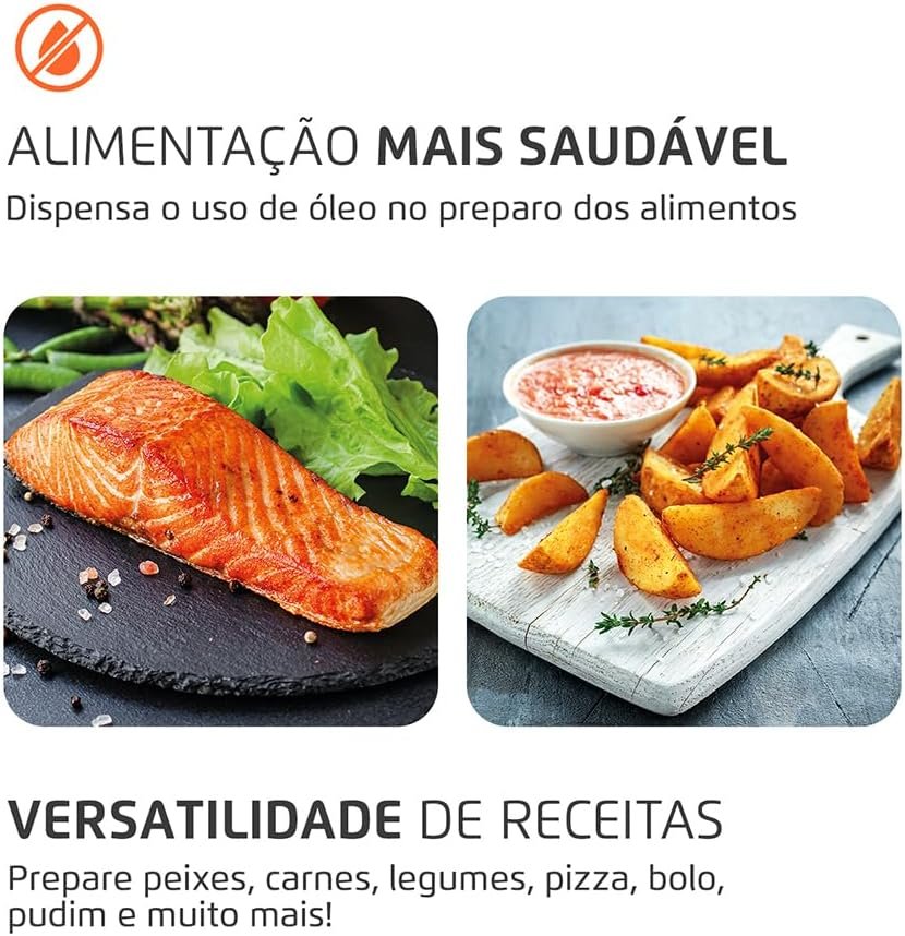 Fritadeira Air Fryer Forno Oven 12L - Imagem 6